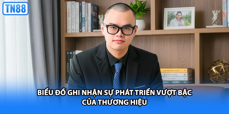 Biểu đồ ghi nhận sự phát triển vượt bậc của thương hiệu