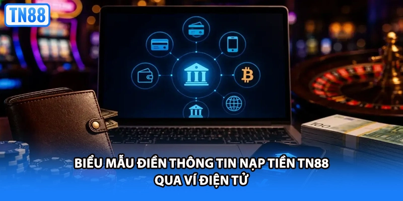 Biểu mẫu điền thông tin nạp tiền TN88 qua ví điện tử