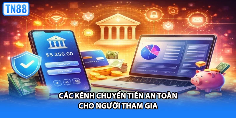 Các kênh chuyển tiền an toàn cho người tham gia