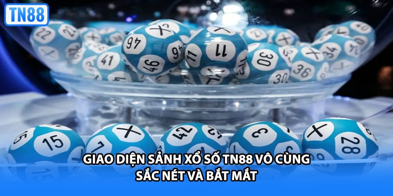 Giao diện sảnh xổ số TN88 vô cùng sắc nét và bắt mắt